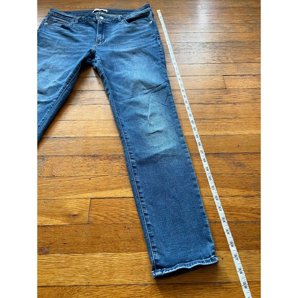 ABERCROMBIE & FITCH 'The Super Skinny Mid Rise' Distressed Jeans sz 12w/31 - Picture 11 of 12